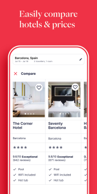 Screenshot of the application Hotels.com - #3