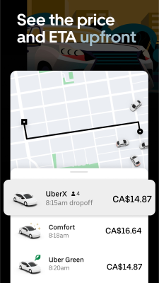 Screenshot of the application Uber - #3