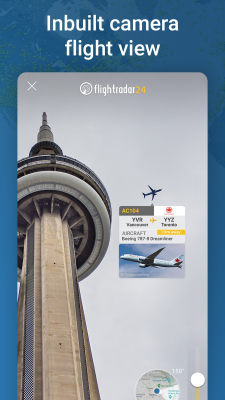 Screenshot of the application Flightradar24 Free - #7