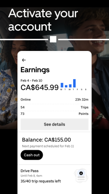 Screenshot of the application Uber Driver - #7