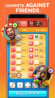 Screenshot of the application YAHTZEE with Buddies - #4