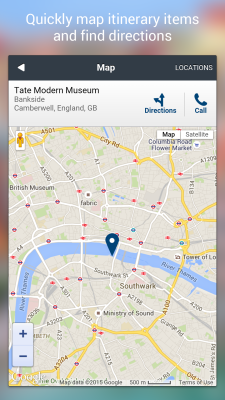 Screenshot of the application TripCase - #6