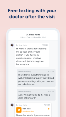 Screenshot of the application HealthTap - #3