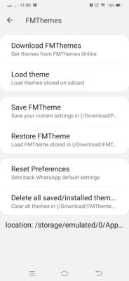 Screenshot of the application FM WhatsApp - #12