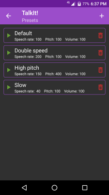 Screenshot of the application TalkIt! - #3