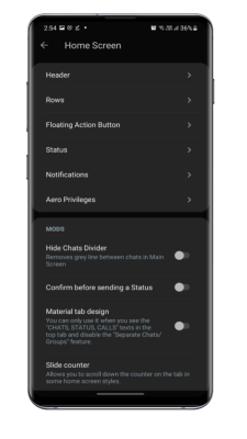 Screenshot of the application WhatsApp Aero - #5