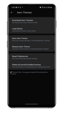 Screenshot of the application WhatsApp Aero - #6