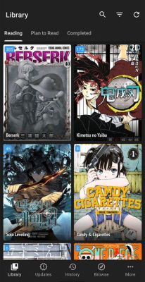 Screenshot of the application Tachiyomi - #5