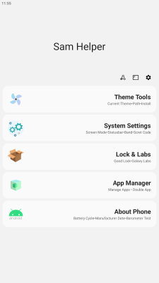 Screenshot of the application Sam Helper - #3