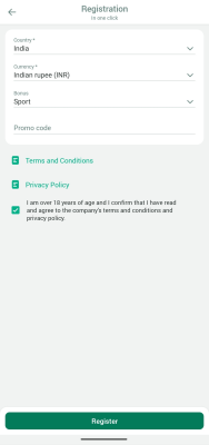 Screenshot of the application Planbet - #4