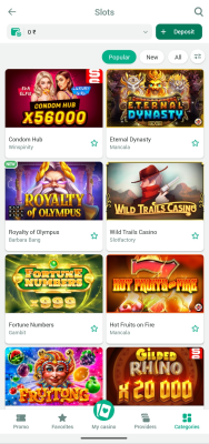 Screenshot of the application Planbet - #5