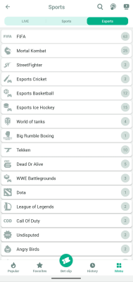 Screenshot of the application Planbet - #8