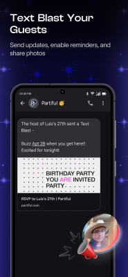 Screenshot of the application Partiful - #4
