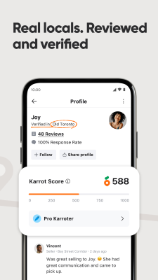 Screenshot of the application Karrot - #5
