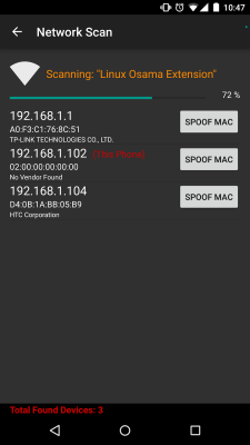 Screenshot of the application Wifi Mac Changer - #7