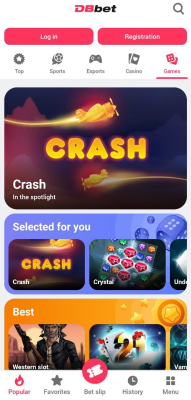 Screenshot of the application DBbet - #4
