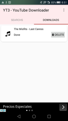 Screenshot of the application YT3 Music Downloader - #4