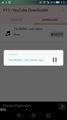 Screenshot of the application YT3 Music Downloader - #5