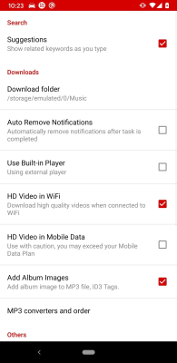 Screenshot of the application YT3 Music Downloader - #6