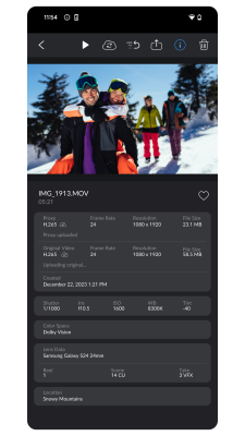 Screenshot of the application Blackmagic Camera - #5