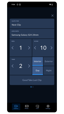 Screenshot of the application Blackmagic Camera - #8
