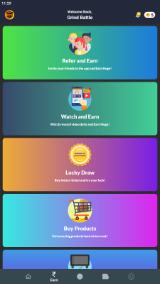 Screenshot of the application Grind Battle - #4