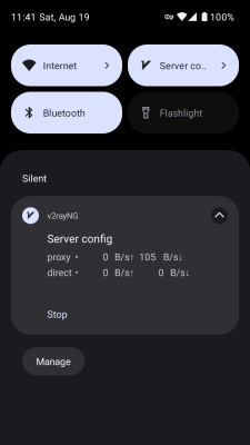 Screenshot of the application v2rayNG - #7