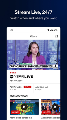 Screenshot of the application ABC News - #4