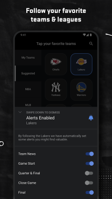 Screenshot of the application ESPN - #7