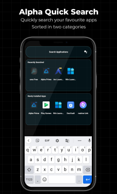 Screenshot of the application Alpha Hybrid Launcher - #3