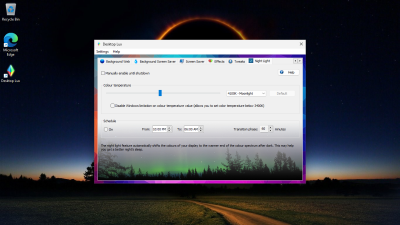 Screenshot of the application Desktop Lux - #7