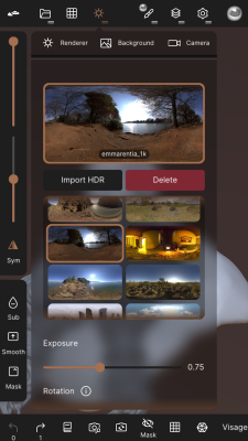 Screenshot of the application Nomad Sculpt - #5