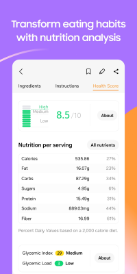 Screenshot of the application Samsung Food - #7