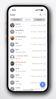Screenshot of the application Right Dialer - #3