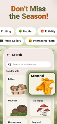 Screenshot of the application Mushroom ID - #2