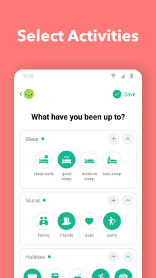 Screenshot of the application Daylio Journal - #3