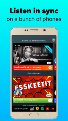 Screenshot of the application AmpMe - #1