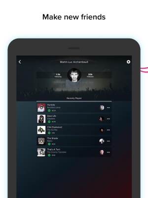 Screenshot of the application AmpMe - #8