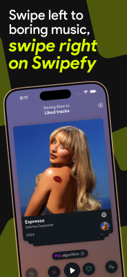 Screenshot of the application Swipefy for Spotify - #1