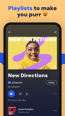Screenshot of the application Napster - #3