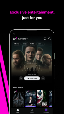 Screenshot of the application OSN+ - #1