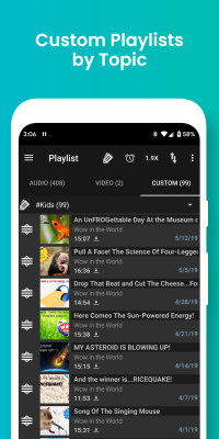 Screenshot of the application Podcast Addict - #6
