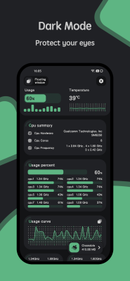 Screenshot of the application CPU Monitor - temperature - #2