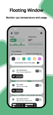 Screenshot of the application CPU Monitor - temperature - #3