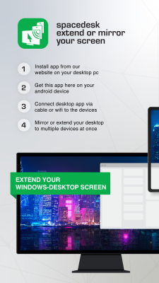 Screenshot of the application spacedesk - #1