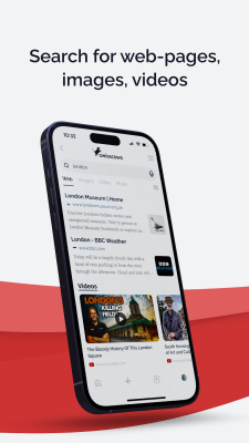 Screenshot of the application Swisscows Private Search - #2