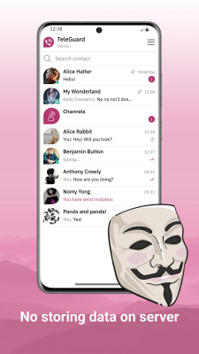 Screenshot of the application TeleGuard - #2
