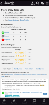 Screenshot of the application MorphMarket - #7