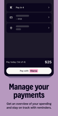 Screenshot of the application Klarna - #2