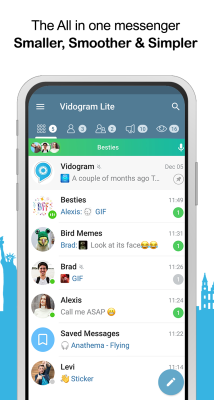 Screenshot of the application Vidogram Lite - #1